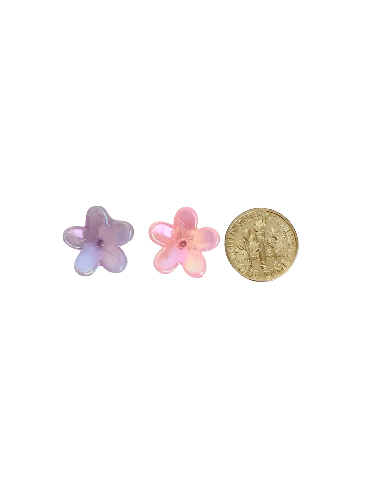 16mm 5-Petal Acrylic Flower Beads • Random Mix Color Flower Petal Beads for Jewelry Making & Crafts