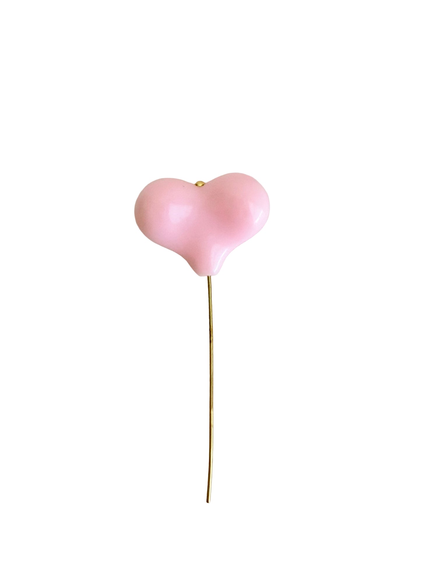 21mm Acrylic Puffy Heart Bead