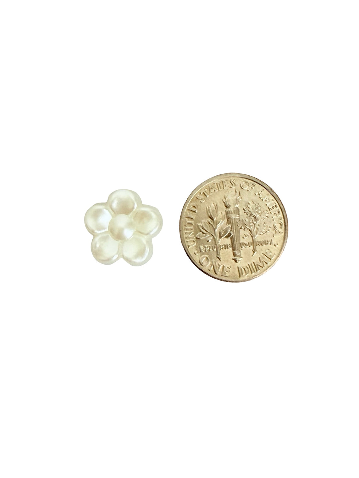 12mm Faux Pearl Flower Beads for Jewelry Making