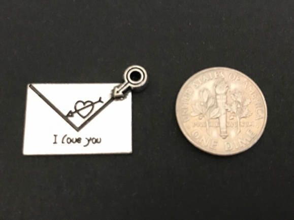 I Love You Envelope Charm