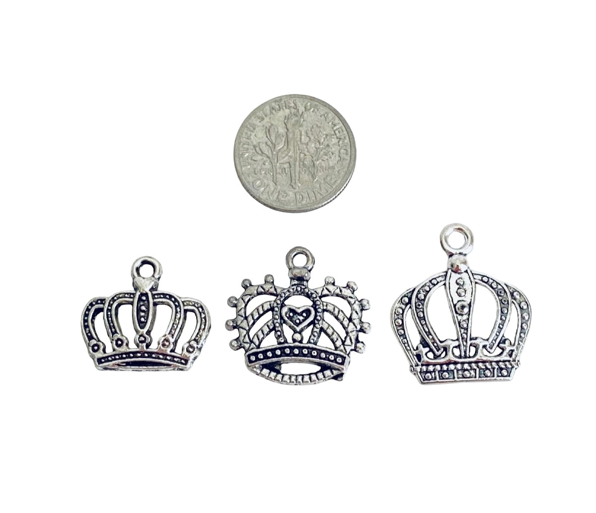 Base Metal Crown Charms
