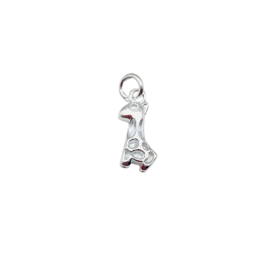 Sterling Silver Giraffe Charm • Sold Individually