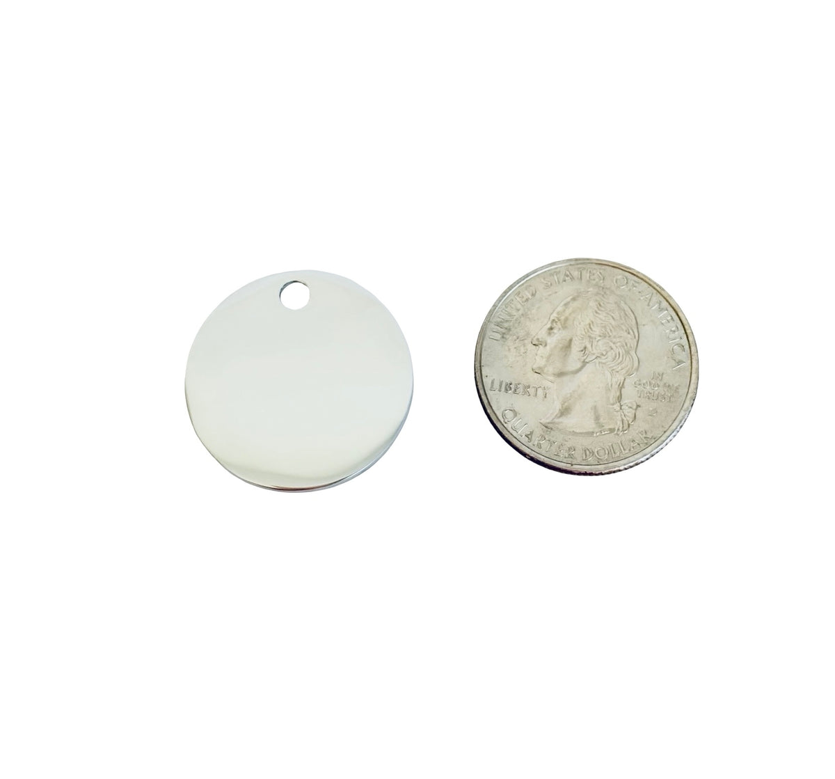Shiny Stainless Steel Round Blanks (25mm • 30mm)