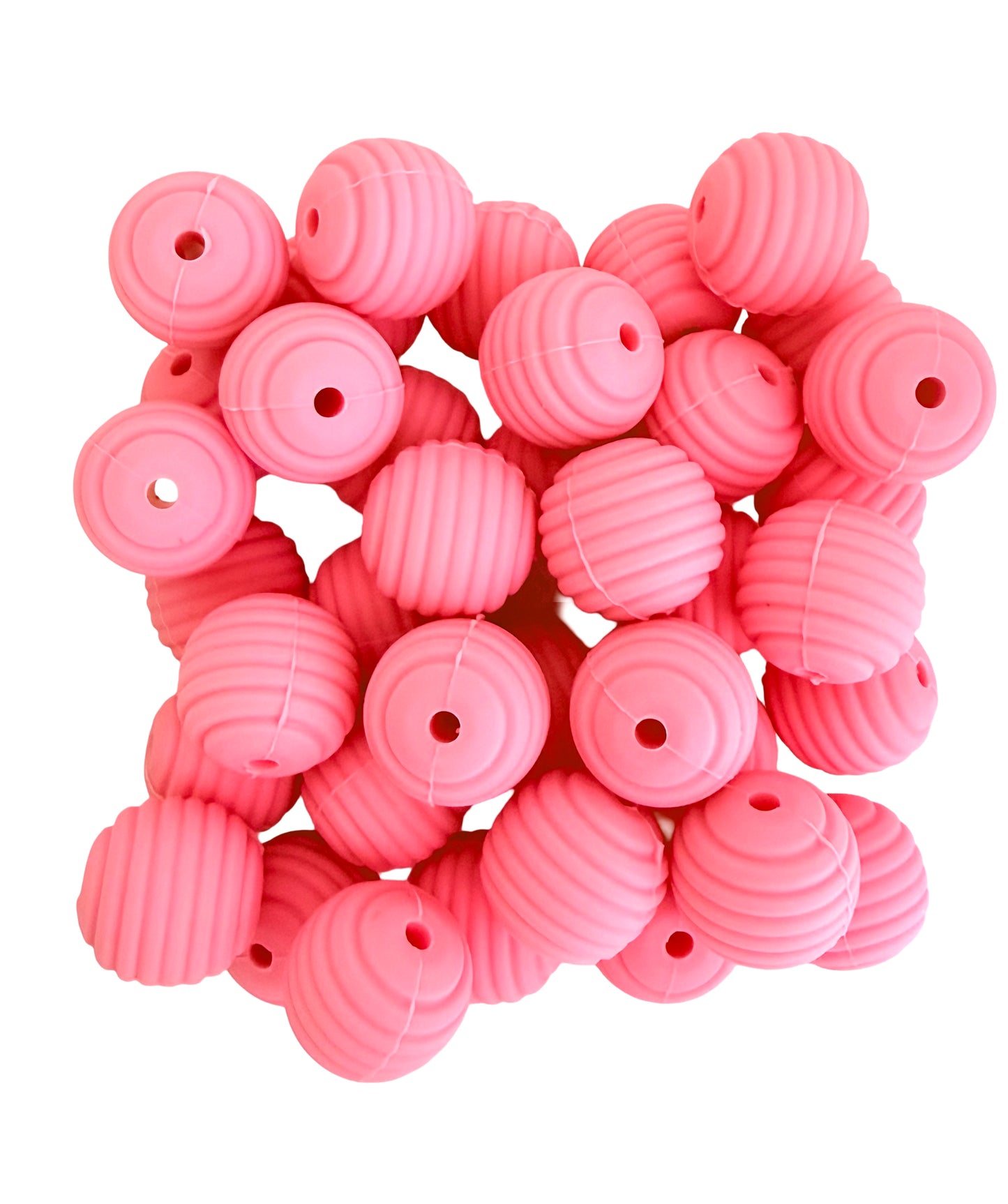 15mm Ribbed Silicone Beads (Sold Individually)