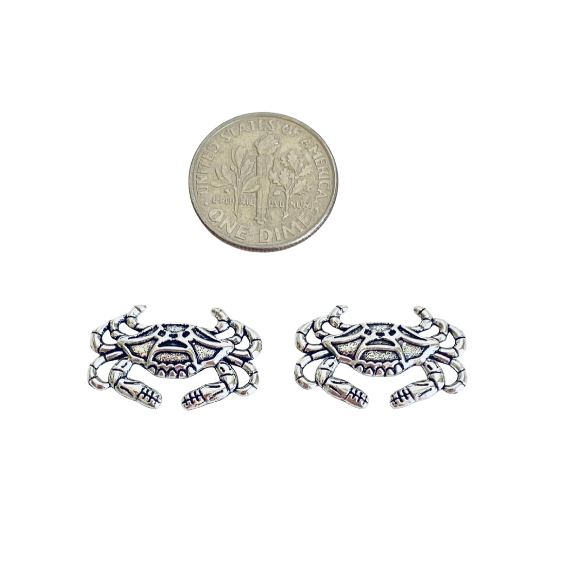 Base Metal Small Crab Charm