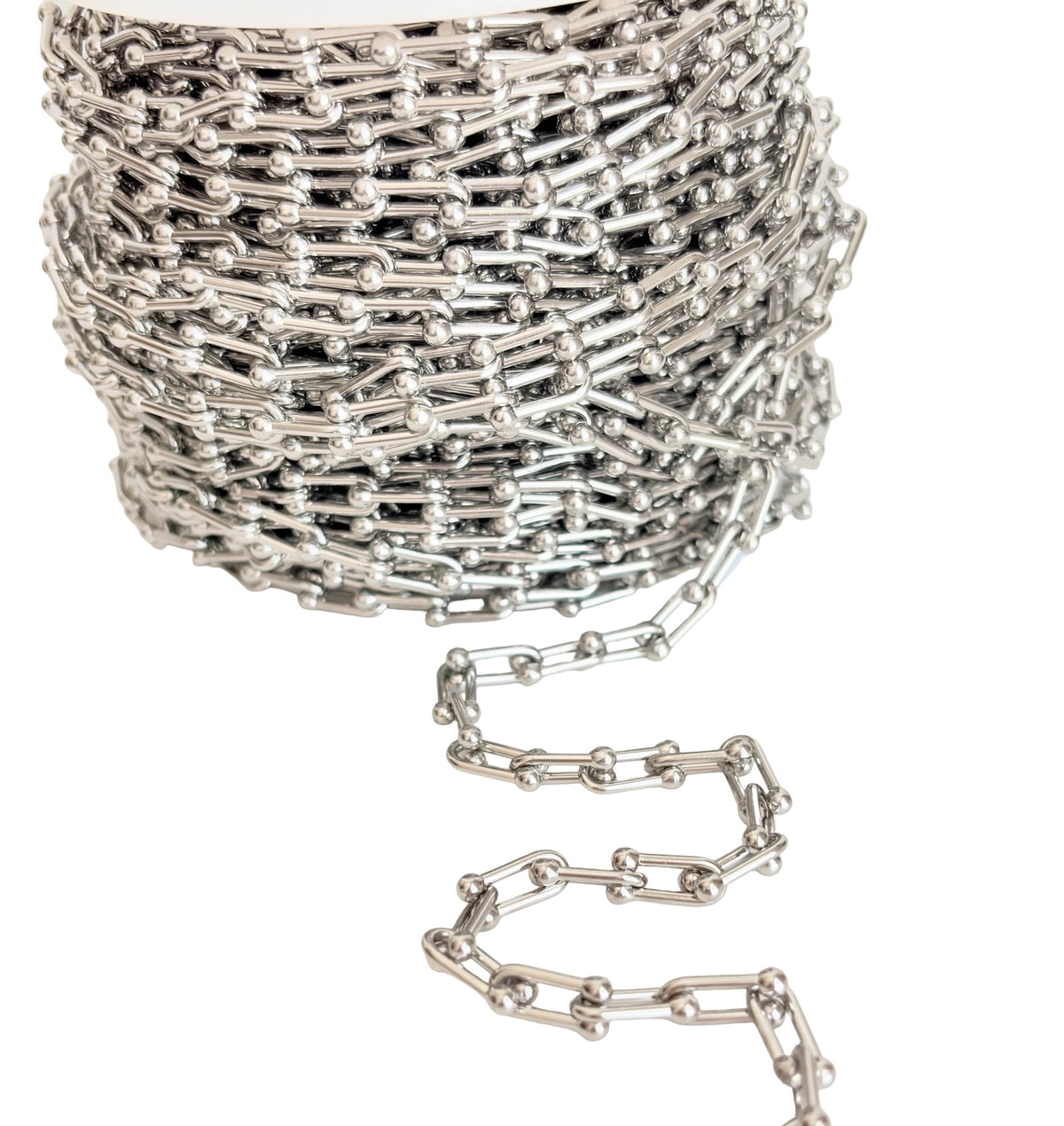 Chunky U Shape Chain Sold by Foot • Stainless Steel • Gold over Stainless Steel