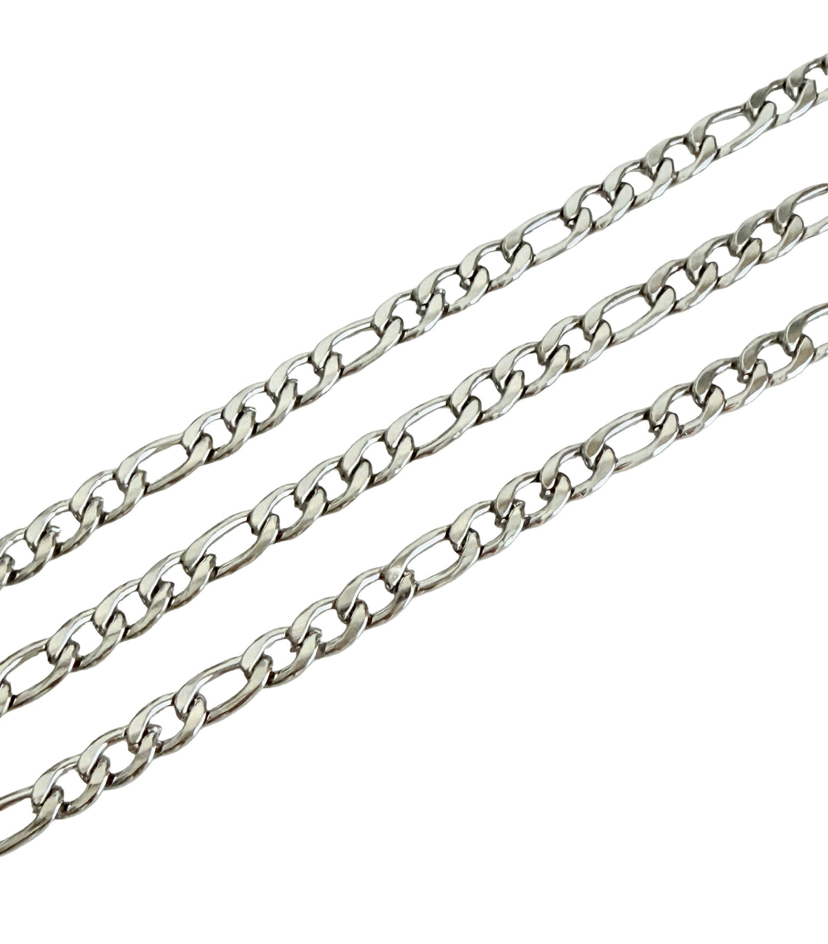 5mm x 7mm Stainless Steel Flat Curb Chain • Sold by the Foot