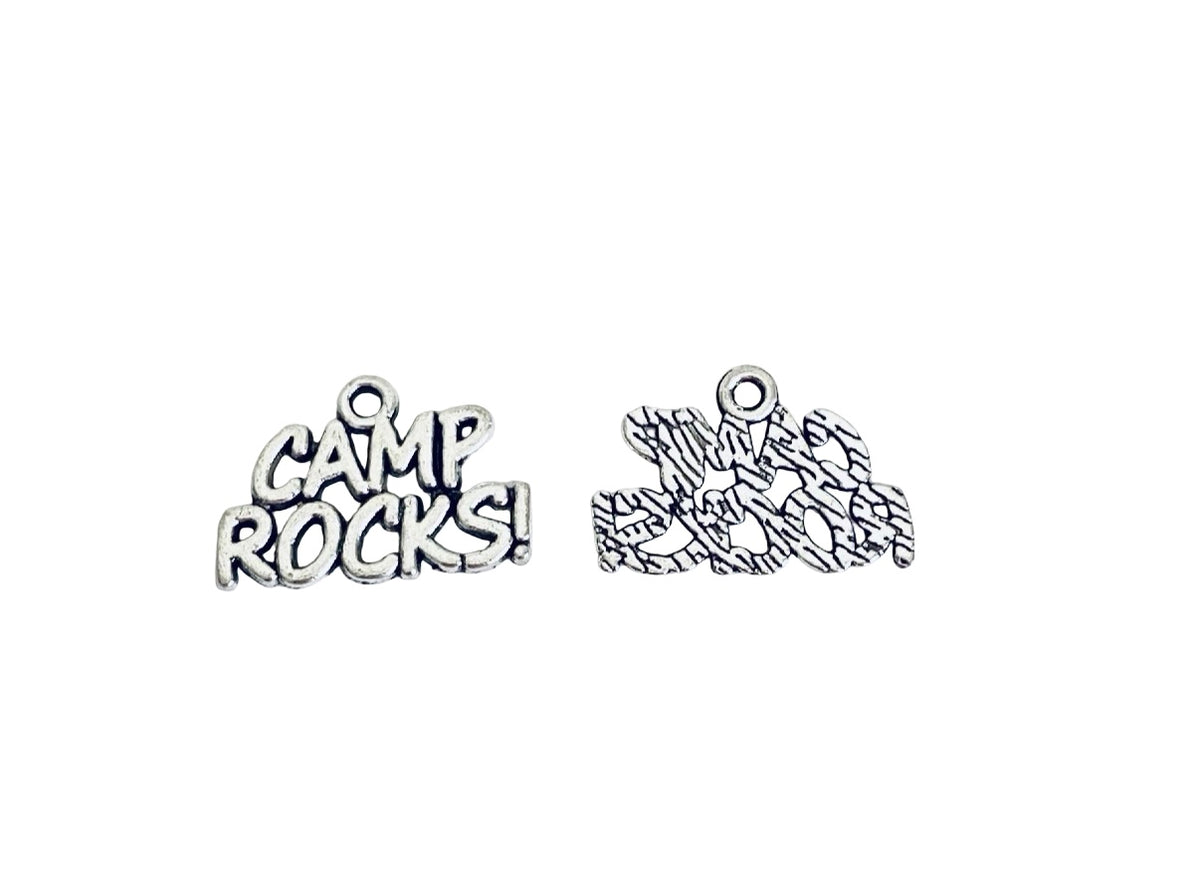 Base Metal Camping Charms (Camping Post • Camp Rocks)