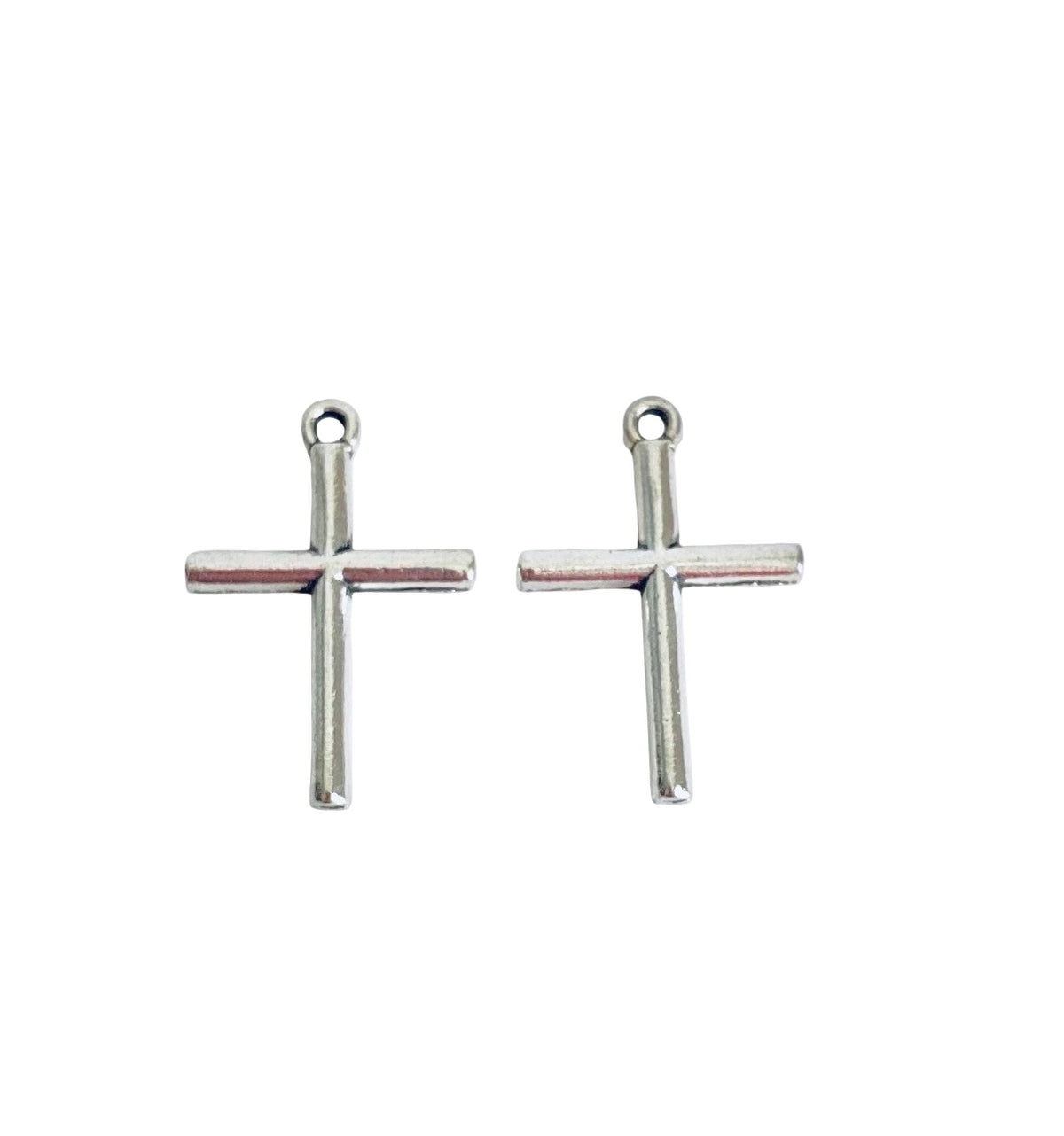 Base Metal Small Cross Charms