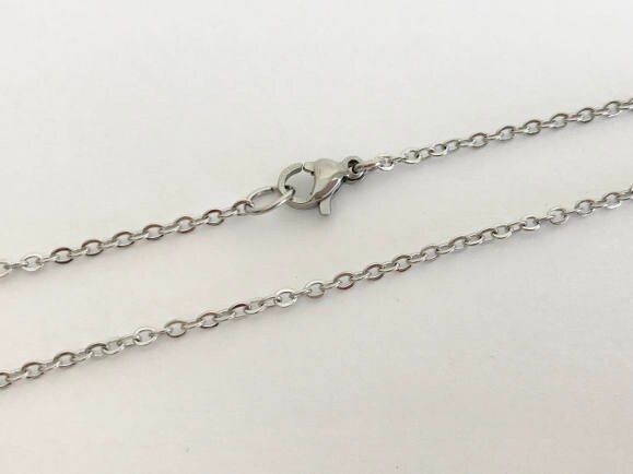 Minimalist Stainless Steel Flat Cable Chain Necklace