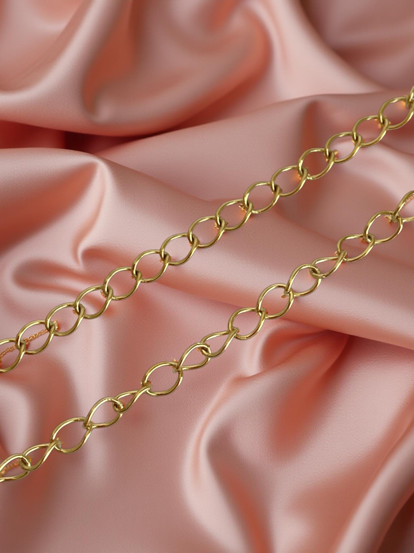 18K Gold Over Stainless Steel Extension Chain (4x5mm)