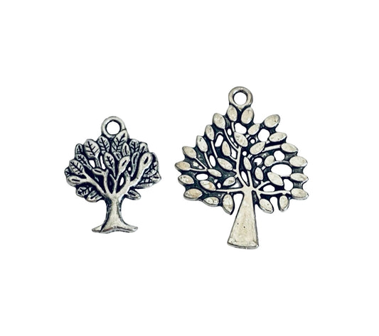 Base Metal Tree Charms (Small & Large Size)