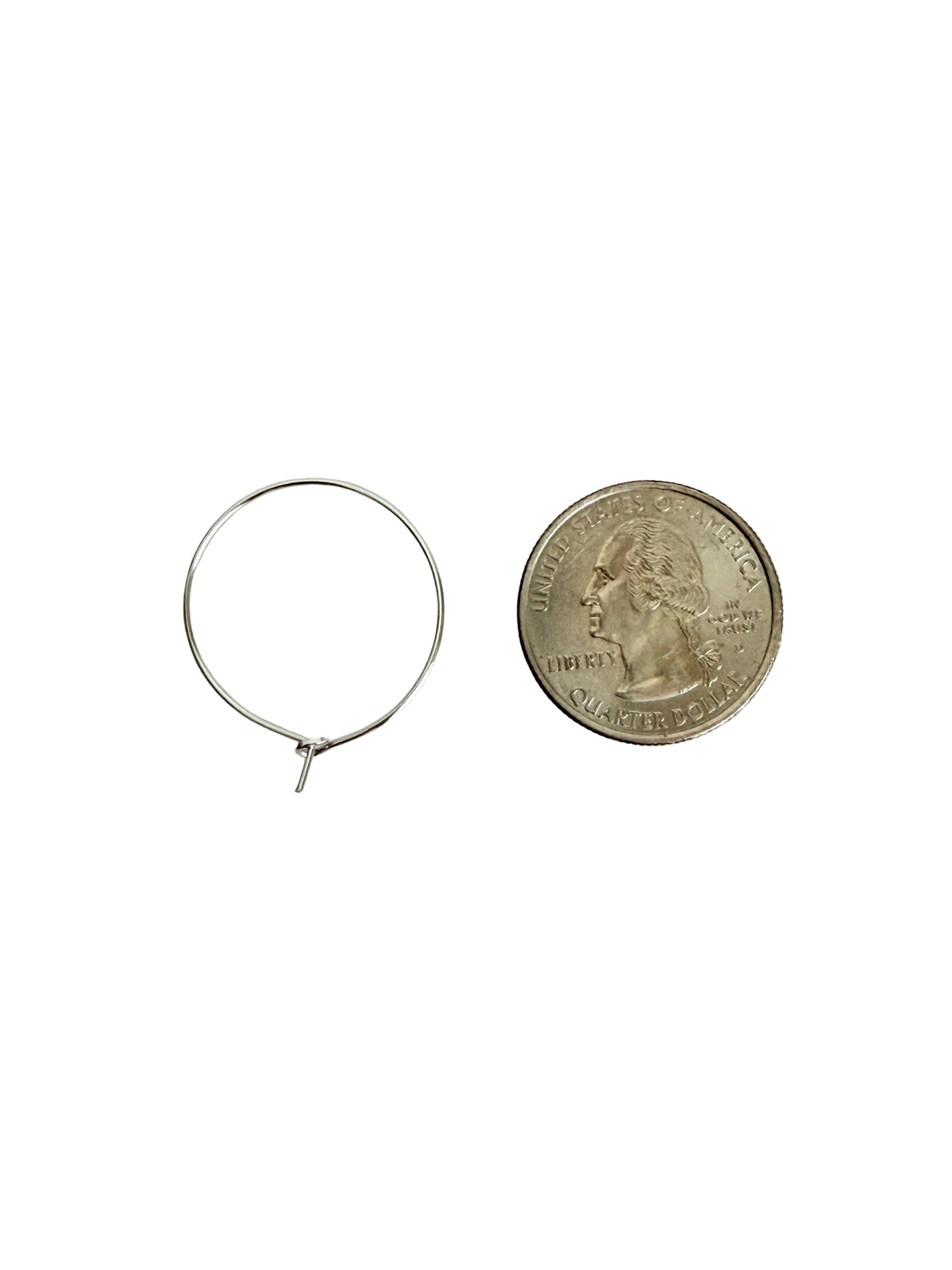 Stainless Steel Wine Charm Hoop (25mm)