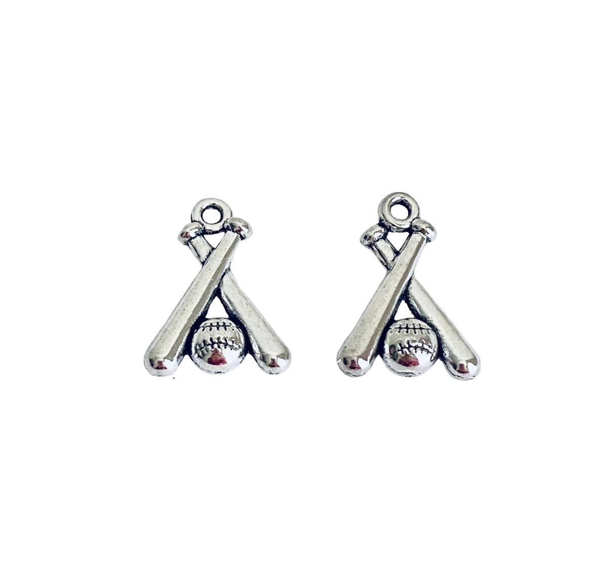 Base Metal Baseball Bats Charm