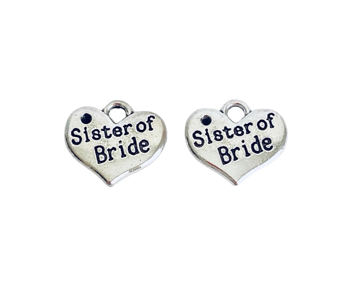 Base Metal Wedding Charms (Mother of Bride • Bride • Sister of Bride • Bridesmaid)