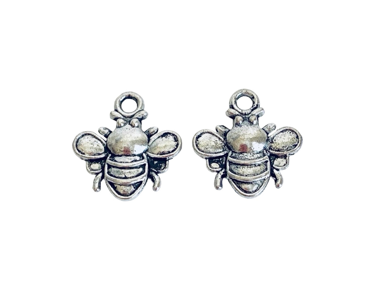 Base Metal Small Honey Bee Charms