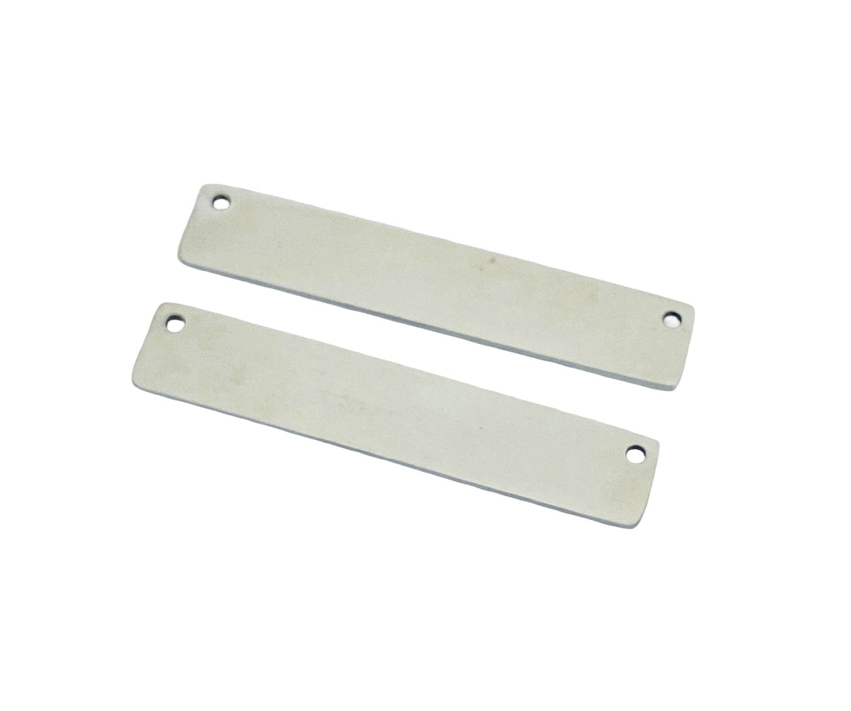 6mm x 32mm Shiny Long Bar Blank • Stainless Steel • Gold over Stainless Steel