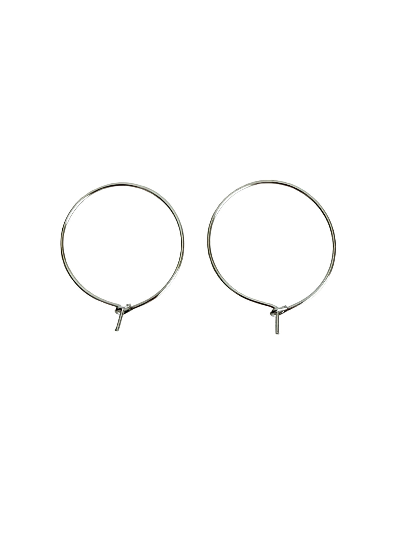 Stainless Steel Wine Charm Hoop (25mm)