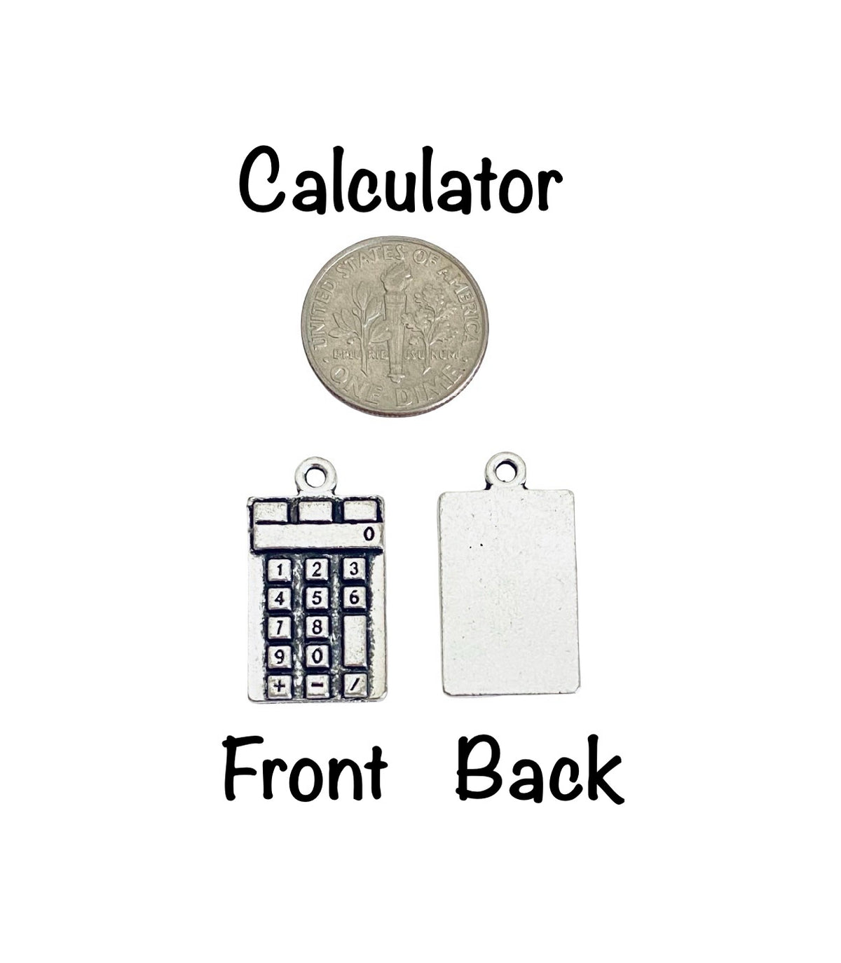 Base Metal Laptop or Calculator Charm