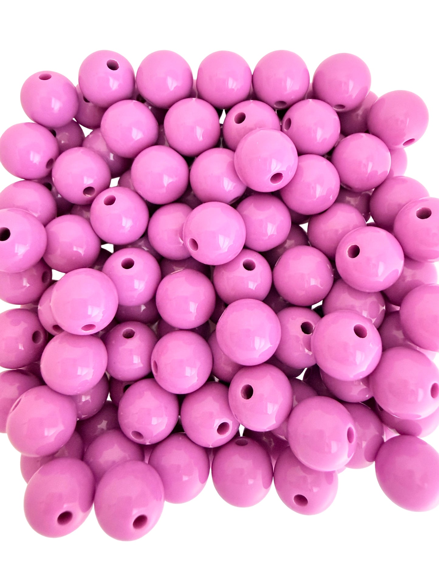 Bulk 10mm Shiny Acrylic Round Beads for Jewelry Making, Keychains & DIY Crafts