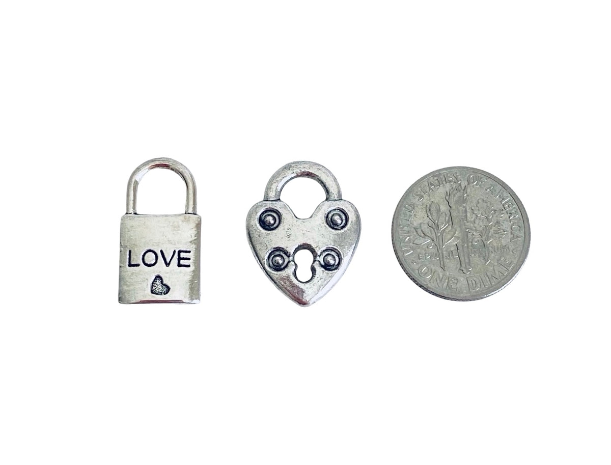 Base Metal Lock Charms