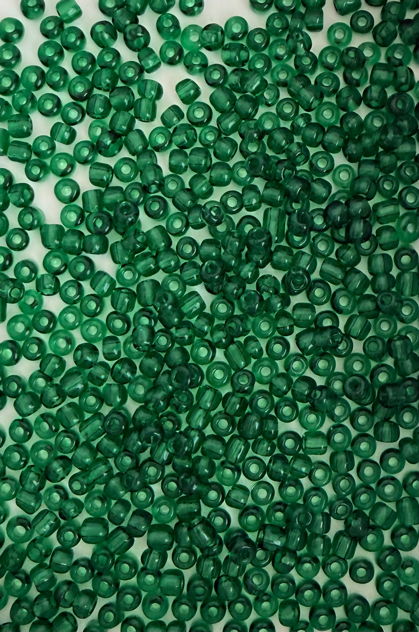 3mm Green Seed Beads • Lime Green & Dark Green Glass Beads for Jewelry Making, DIY Crafts