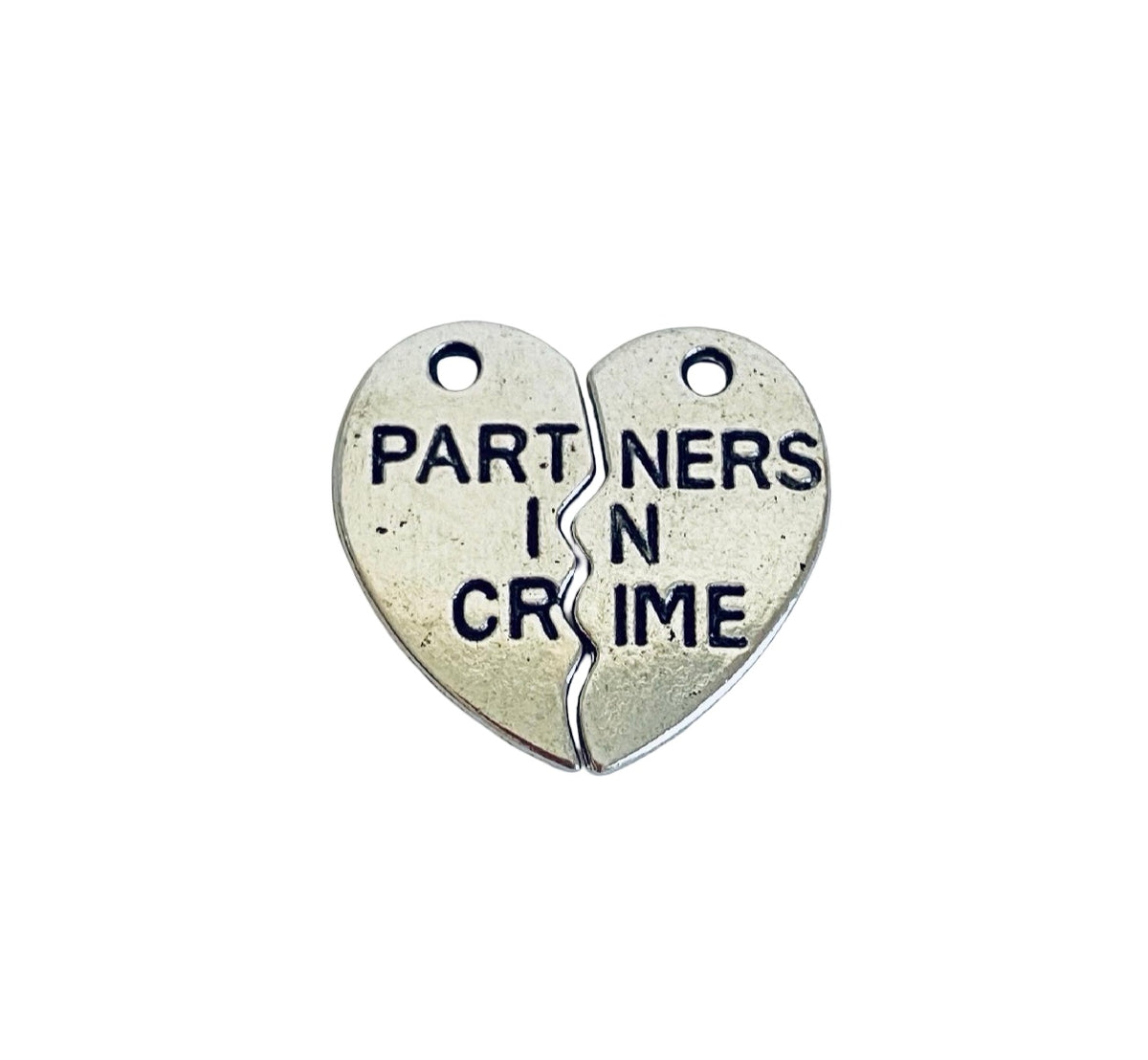Base Metal Partners in Crime Charm (1 set)