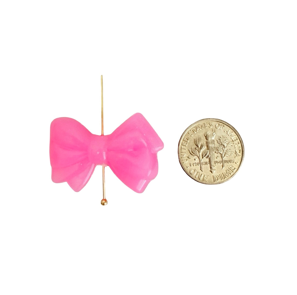Acrylic Translucent Bow Beads • Random Mix Color Beads for Jewelry Making