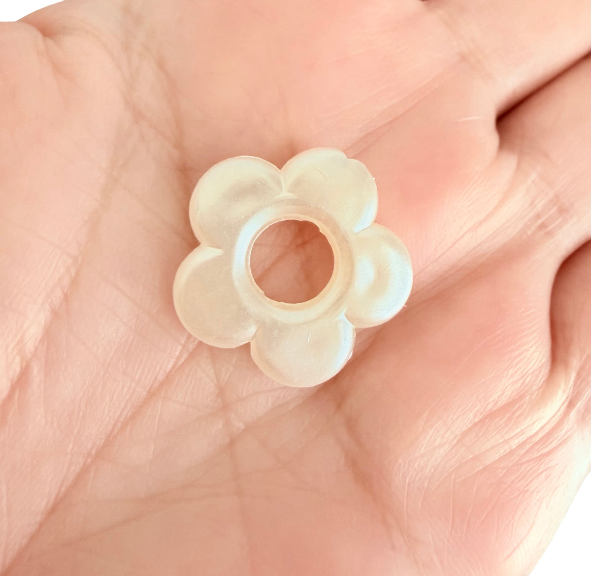 19mm Flower Beads • Faux Pearl or Random Color Flower Beads for Jewelry Making