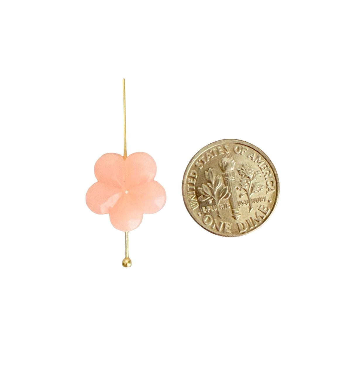 14mm Acrylic 5-Petal Flower Beads • Faceted Petal • Random Mix of Translucent Pastel Colors
