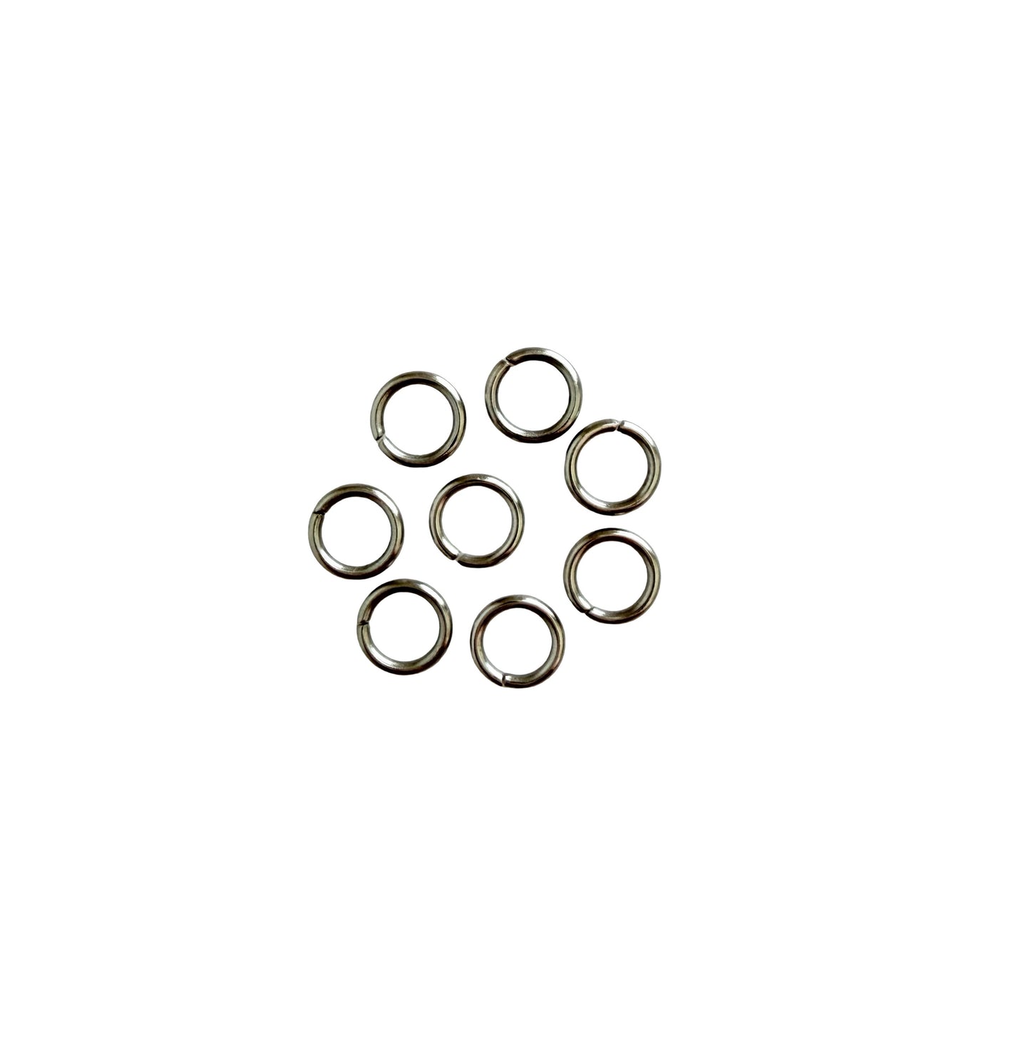Thick Stainless Steel Jump Rings (6mm or 7M-mm) • Heavy Duty Open Connector Rings for Jewelry Making & DIY Crafts