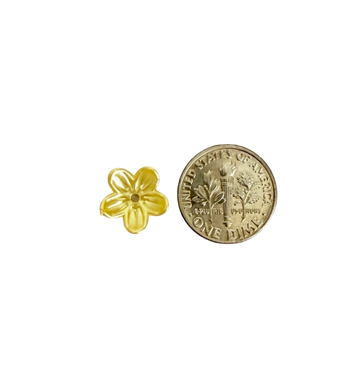 12mm Small 5-Petal Acrylic Flower Beads • Random Bright Colors • Mini Floral Beads for Jewelry Making & Crafts