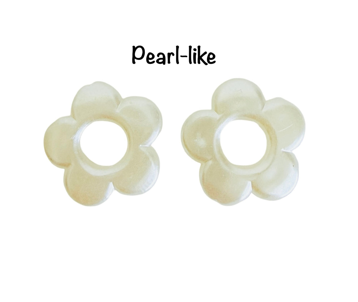19mm Flower Beads • Faux Pearl or Random Color Flower Beads for Jewelry Making