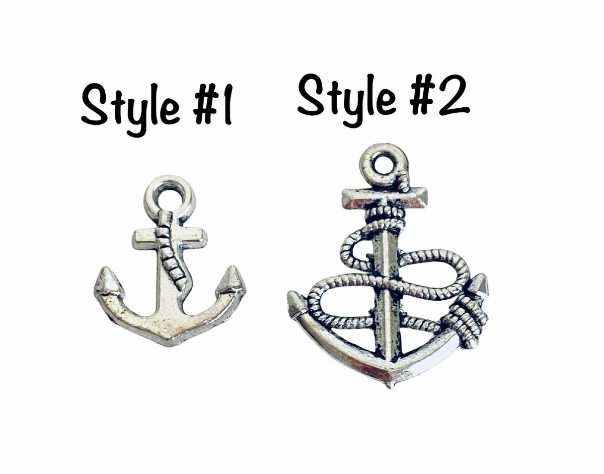 Base Metal Anchor Charms