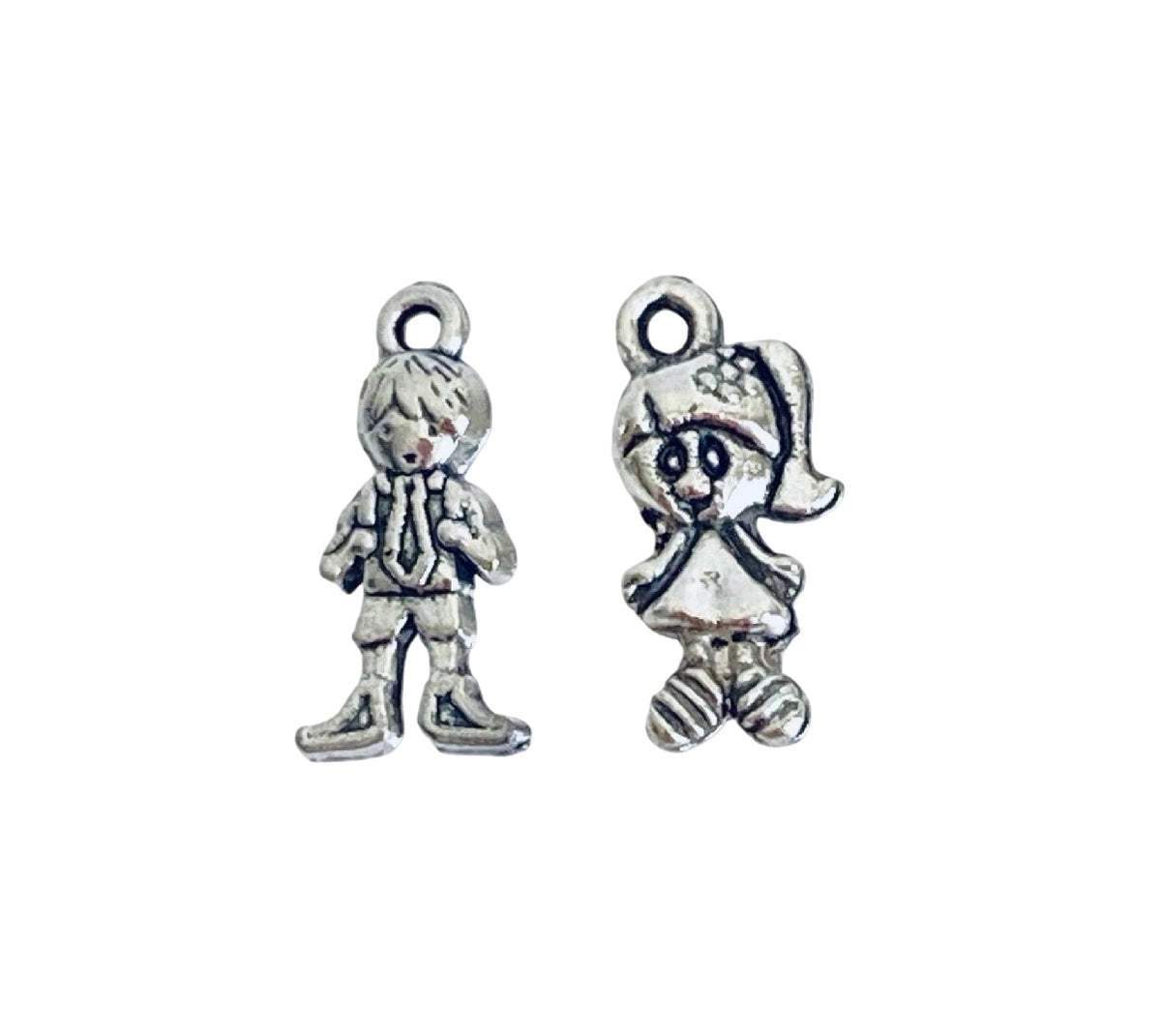Base Metal Boy or Girl Charm