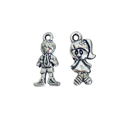 Base Metal Boy or Girl Charm