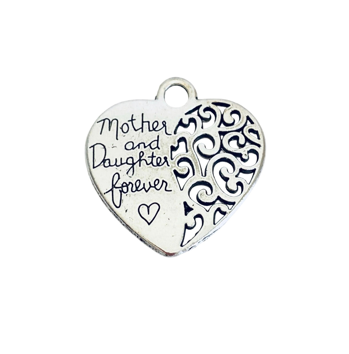 Base Metal Mother and Daughter Forever Charm