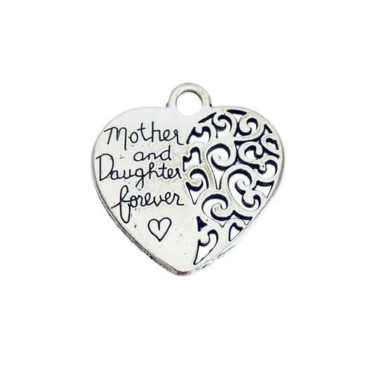 Base Metal Mother and Daughter Forever Charm