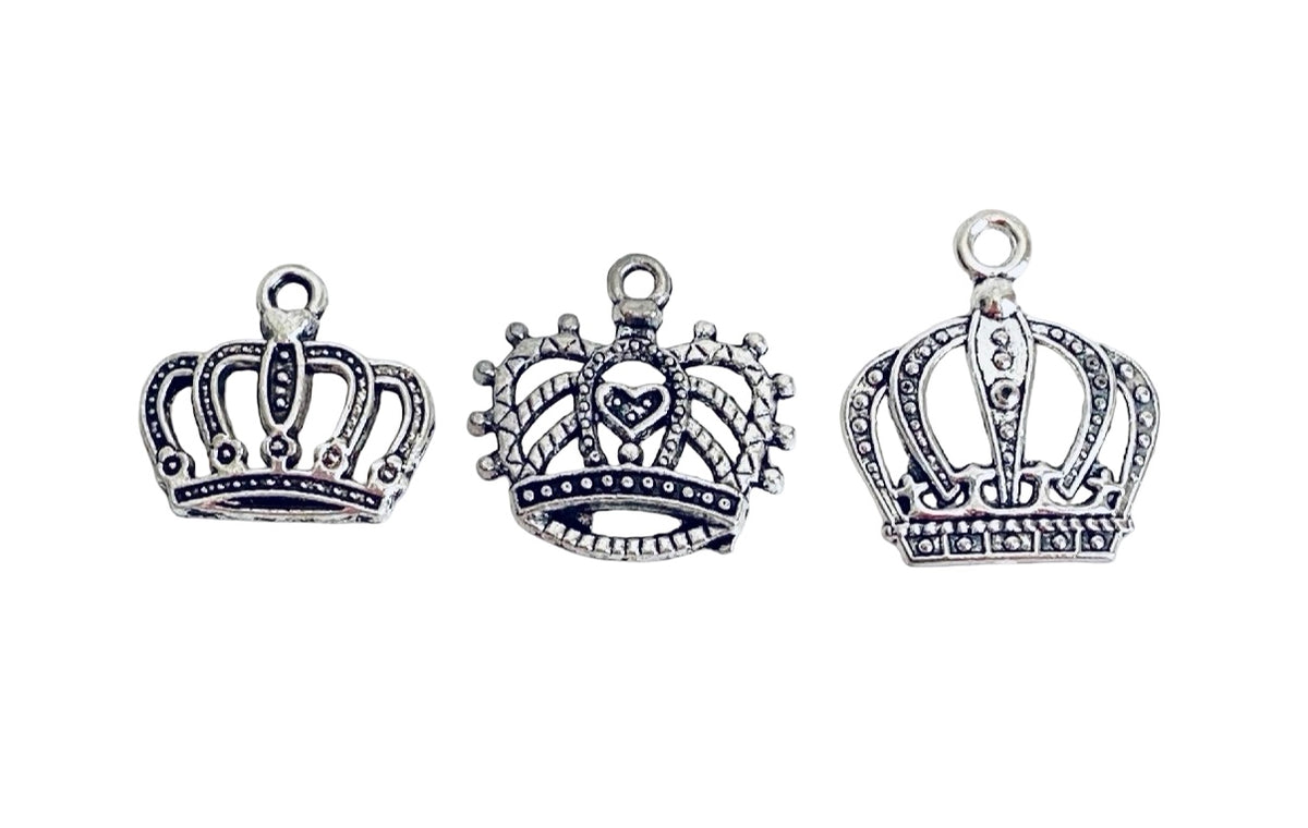 Base Metal Crown Charms