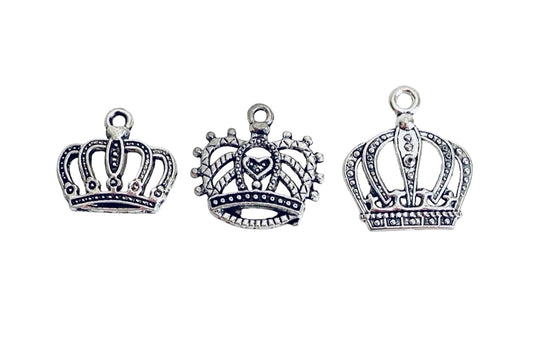 Base Metal Crown Charms