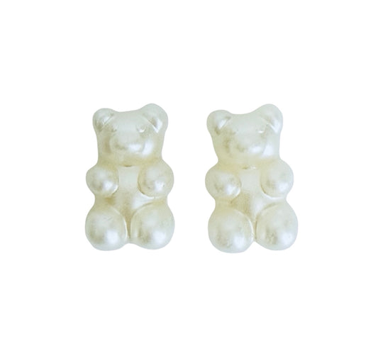 Faux Pearl Bear Beads for Jewelry Making