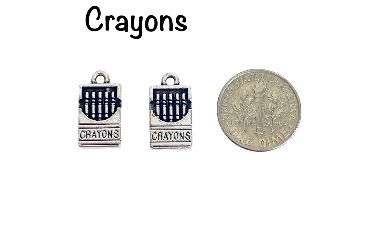 Base Metal Crayons or Painting Palette Charm