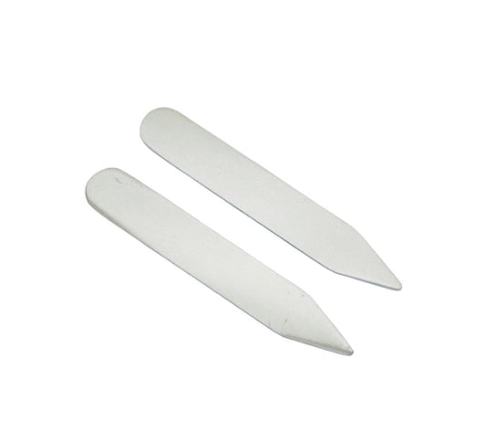 Shiny Stainless Steel Collar Stay Blank • 9mm x 56mm