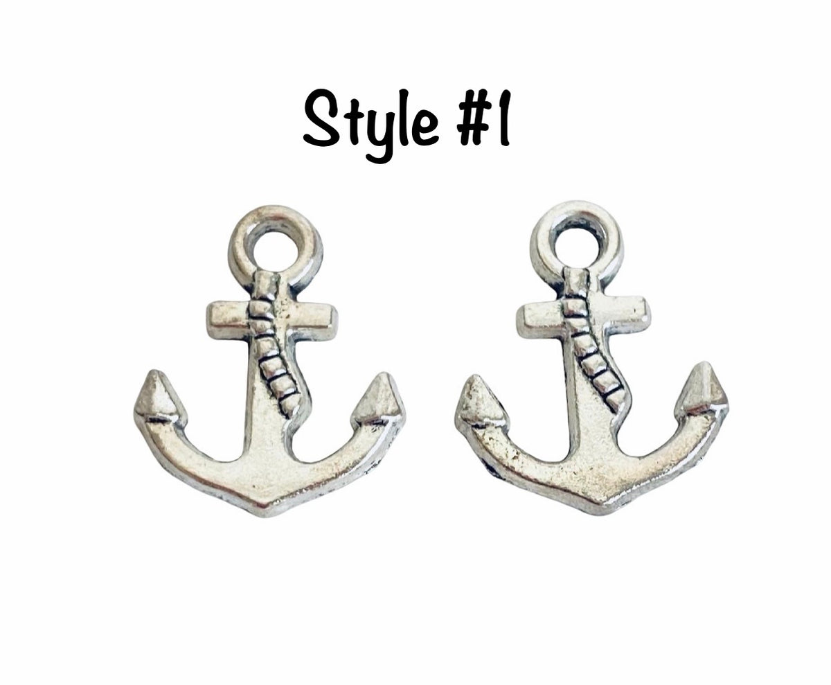 Base Metal Anchor Charms