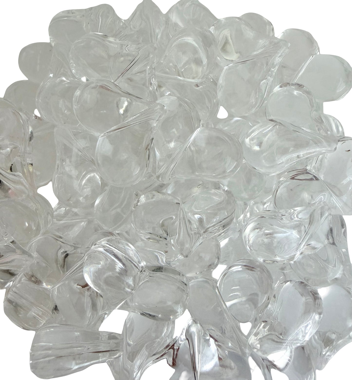 21mm Acrylic Puffy Heart Bead