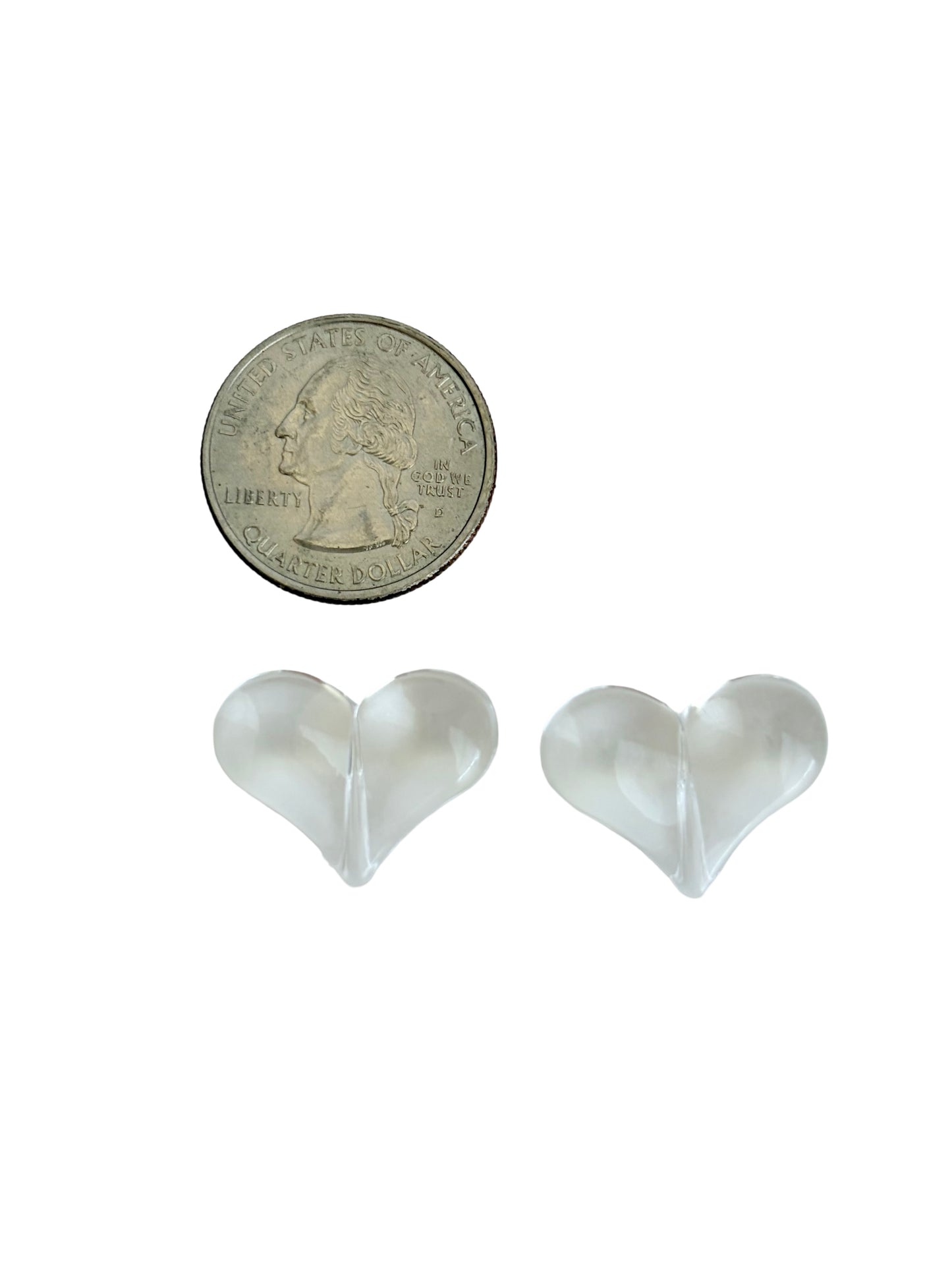 21mm Acrylic Puffy Heart Bead