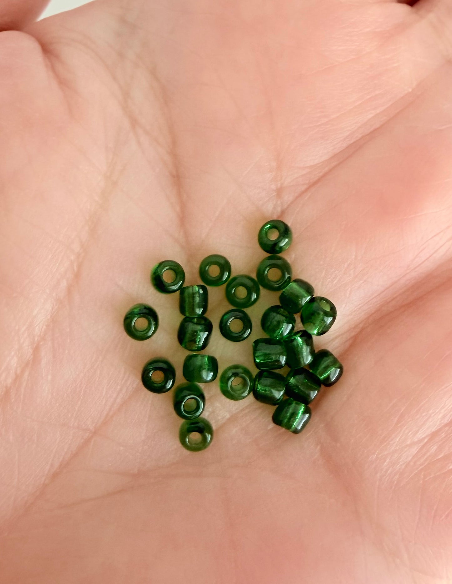 3mm Green Seed Beads • Lime Green & Dark Green Glass Beads for Jewelry Making, DIY Crafts