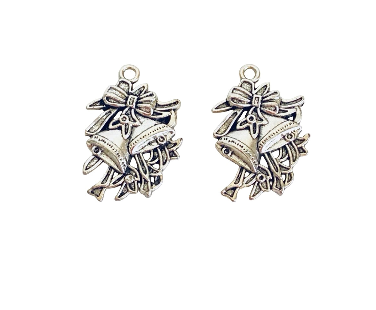 Base Metal Christmas Bells Charm