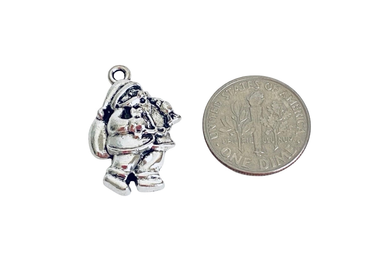 Base Metal Santa Charm