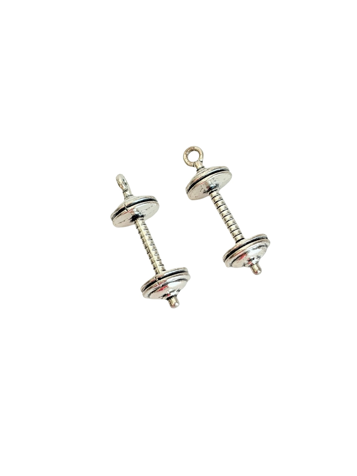 Base Metal Large Dumbbell Charm